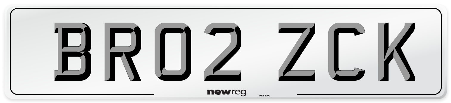 BR02 ZCK Number Plate from New Reg